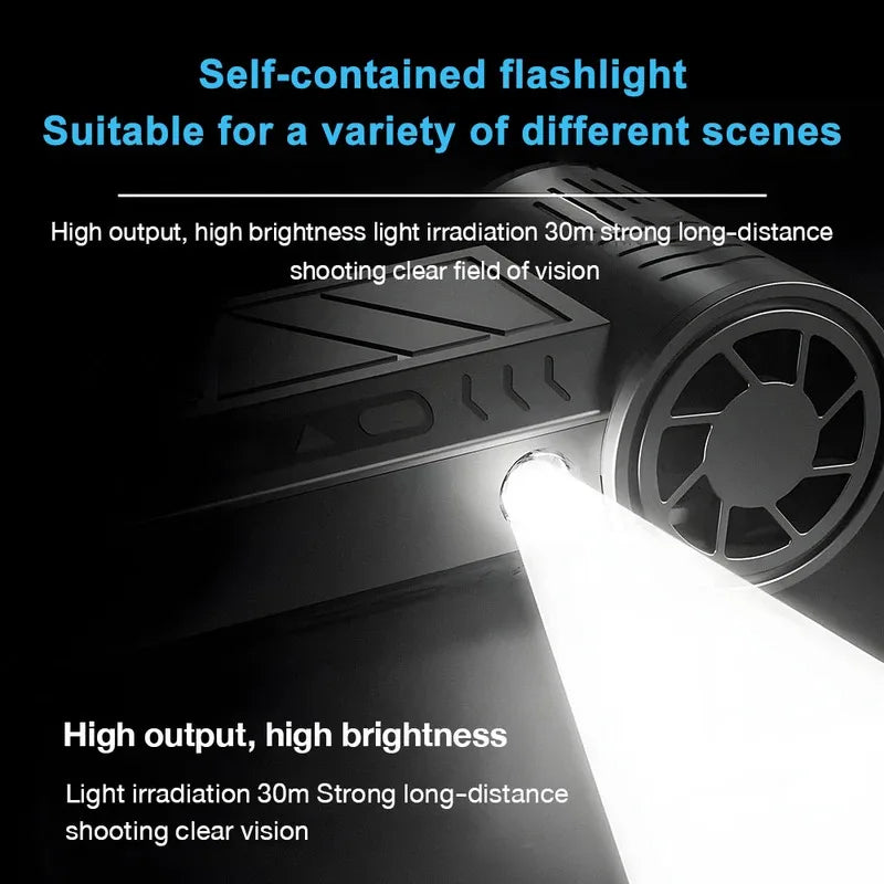 Sopladora de Aire Eléctrica Recargable 130,000 RPM con Luz LED