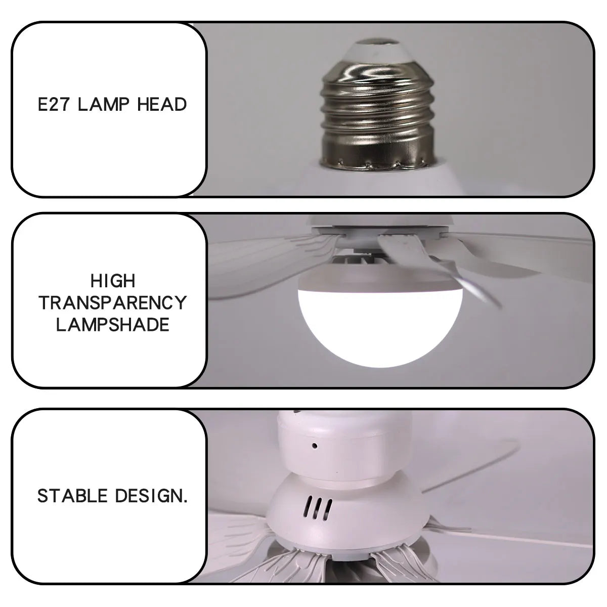 Ventilador de Techo con Luz LED y Control Remoto – Silencioso y Ajustable